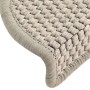 Selbstklebende Sisal-Stufenmatte 15 Einheiten Taupe 56x17x3 cm von vidaXL, Treppenmatten - Ref: Foro24-326859, Preis: 69,60 €...