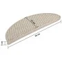 Self-adhesive sisal stair mat 15 units taupe 56x17x3 cm by vidaXL, Stair mats - Ref: Foro24-326859, Price: 68,59 €, Discount: %