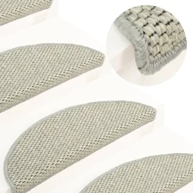 Selbstklebende Sisal-Teppichfliesen, 15 Stück, hellgrün, 56x17x3 cm. von vidaXL, Treppenmatten - Ref: Foro24-326863, Preis: 8...