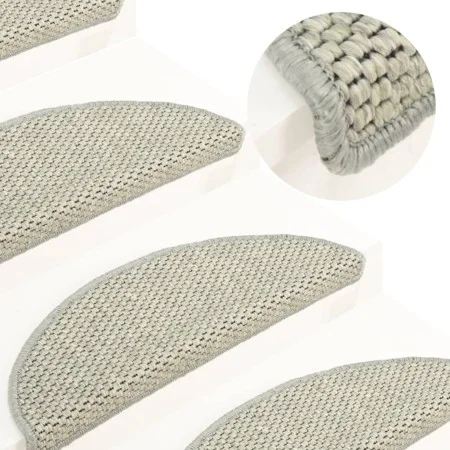 Alfombrillas autoadhesivas sisal 15 uds verde claro 56x17x3 cm by vidaXL, Stair mats - Ref: Foro24-326863, Price: 84,24 €, Di...
