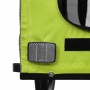 Remolque de bicicleta mascotas hierro tela Oxford verde gris