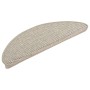 Selbstklebende Sisal-Teppichfliesen, 15 Stück, silberfarben, 56x17x3 cm. von vidaXL, Treppenmatten - Ref: Foro24-326871, Prei...