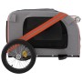 Remolque de bicicleta mascotas hierro tela Oxford naranja negro