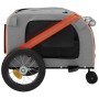 Remolque de bicicleta mascotas hierro tela Oxford naranja negro