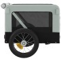 Remolque de bicicleta mascotas hierro tela Oxford gris negro