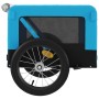 Remolque de bicicleta mascotas hierro tela Oxford azul negro