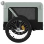 Remolque de bicicleta mascotas hierro tela Oxford gris negro