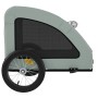 Remolque de bicicleta mascotas hierro tela Oxford gris