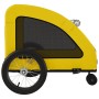 Remolque de bicicleta mascotas hierro tela Oxford amarillo