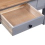 Mesa de centro madera de pino estilo Panamá gris 100x60x43,5 cm