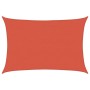 Toldo de vela terracota HDPE 160 g/m² 4x6 m