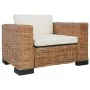 Natural rattan 3-piece sofa set with cushions by vidaXL, Sofas - Ref: Foro24-278624, Price: 1,00 €, Discount: %