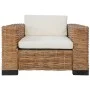 Set of 2-piece natural rattan sofas with cushions by vidaXL, Sofas - Ref: Foro24-278625, Price: 1,00 €, Discount: %