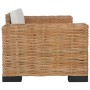 Sofaset mit Kissen 2 Stück aus natürlichem Rattan von vidaXL, Sofas - Ref: Foro24-278625, Preis: 1,00 €, Rabatt: %