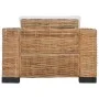 Natural rattan 3-piece sofa set with cushions by vidaXL, Sofas - Ref: Foro24-278624, Price: 1,00 €, Discount: %