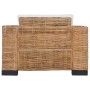 Sofaset mit Kissen 2 Stück aus natürlichem Rattan von vidaXL, Sofas - Ref: Foro24-278625, Preis: 1,00 €, Rabatt: %
