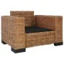 Set of 2-piece natural rattan sofas with cushions by vidaXL, Sofas - Ref: Foro24-278625, Price: 1,00 €, Discount: %