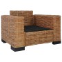 Sofaset mit Kissen 2 Stück aus natürlichem Rattan von vidaXL, Sofas - Ref: Foro24-278625, Preis: 1,00 €, Rabatt: %