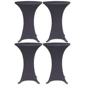 Elastic table cover 4 units 60 cm anthracite gray by vidaXL, Covers - Ref: Foro24-279084, Price: 39,02 €, Discount: %