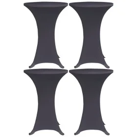Elastic table cover 4 units 60 cm anthracite gray by vidaXL, Covers - Ref: Foro24-279084, Price: 34,74 €, Discount: %