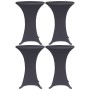 Funda elástica para mesa 4 unidades 60 cm gris antracita de vidaXL, Fundas - Ref: Foro24-279084, Precio: 43,67 €, Descuento: %
