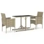 Beige 3-piece garden dining set by vidaXL, Garden sets - Ref: Foro24-3072459, Price: 198,51 €, Discount: %
