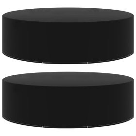 Funda de muebles de jardín 2 uds 10 ojales 205x70 cm