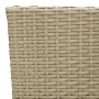 Juego de comedor para jardín 3 piezas beige