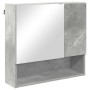 Juego de muebles de baño con almacenamiento 2 pcs Gris hormigón
