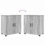 Juego de muebles de baño 2 pcs Gris sonoma Madera contrachapada