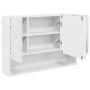 Juego de muebles de baño 3 pcs Blanco Madera contrachapada