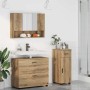 Juego de muebles de baño con cajón 3 pcs Roble artesanal en Muebles de baño | Comprar online en Foro24