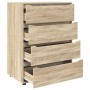 Armarios de Almacenamiento 2 pcs Roble Sonoma 80 x 48 x 105 cm