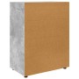 Armarios de Almacenamiento 2 pcs Gris Concreto 80 x 48 x 105 cm