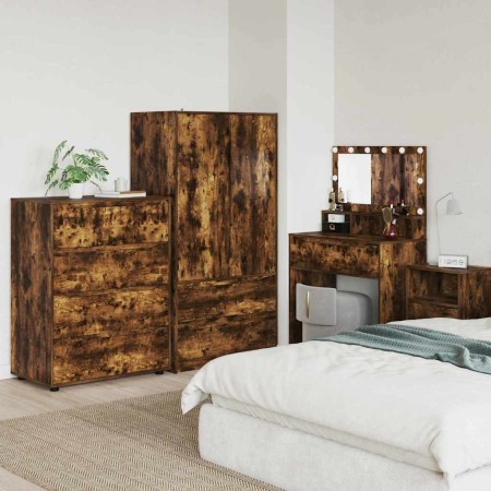 Armarios de Almacenamiento 2 pcs Roble ahumado 80 x 48 x 105 cm