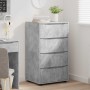 Armarios de Almacenamiento 2 pcs Gris Concreto 60 x 48 x 105 cm