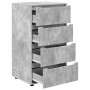 Armarios de Almacenamiento 2 pcs Gris Concreto 60 x 48 x 105 cm
