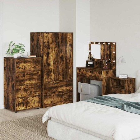 Armarios de Almacenamiento 2 pcs Roble ahumado 60 x 48 x 105 cm