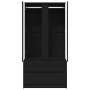 Gabinete de Baño Negro 79,5 x 49 x 156 cm Madera contrachapada