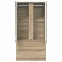 Gabinete de Baño con cajón Roble Sonoma 79,5 x 49 x 156 cm
