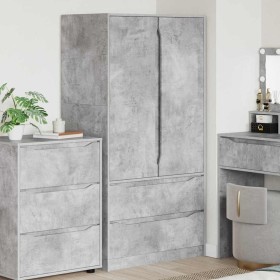 Gabinete de Baño con cajón Gris Concreto 79,5 x 49 x 156 cm