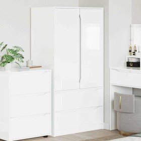 Gabinete de Baño con cajón Manual brillante 79,5 x 49 x 156 cm en Tocadores de baño | Comprar online en Foro24