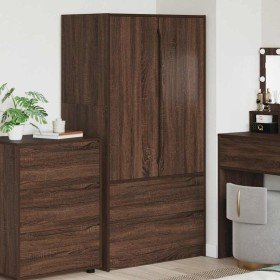 Gabinete de Baño con cajón Roble Marrón 79,5 x 49 x 156 cm en Tocadores de baño | Comprar online en Foro24