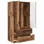 Gabinete de Baño con cajón Madera Vieja 79,5 x 49 x 156 cm en Tocadores de baño | Comprar online en Foro24