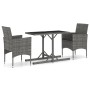 Graues 3-teiliges Garten-Essset von vidaXL, Gartensets - Ref: Foro24-3072470, Preis: 188,86 €, Rabatt: %
