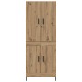 Alacena Roble artesanal 69,5 x 34 x 180 cm Madera contrachapada