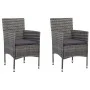 Gray 3-piece garden dining set by vidaXL, Garden sets - Ref: Foro24-3072470, Price: 190,71 €, Discount: %