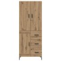 Alacena Roble artesanal 69,5 x 34 x 180 cm Madera contrachapada
