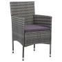 Graues 3-teiliges Garten-Essset von vidaXL, Gartensets - Ref: Foro24-3072470, Preis: 188,86 €, Rabatt: %