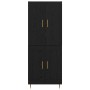 Alacena Roble Negro 69,5 x 34 x 180 cm Madera contrachapada en Aparadores | Comprar online en Foro24